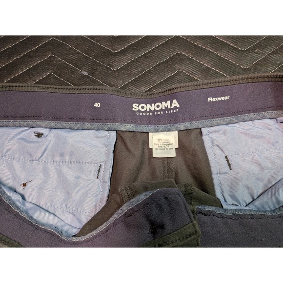 Sonoma Goods For Life Mens Flexwear Chino Shorts Gray Size 40 MS21X105RS1 - Picture 5 of 7